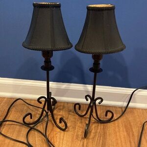 Elegant Black Side Table Lamps